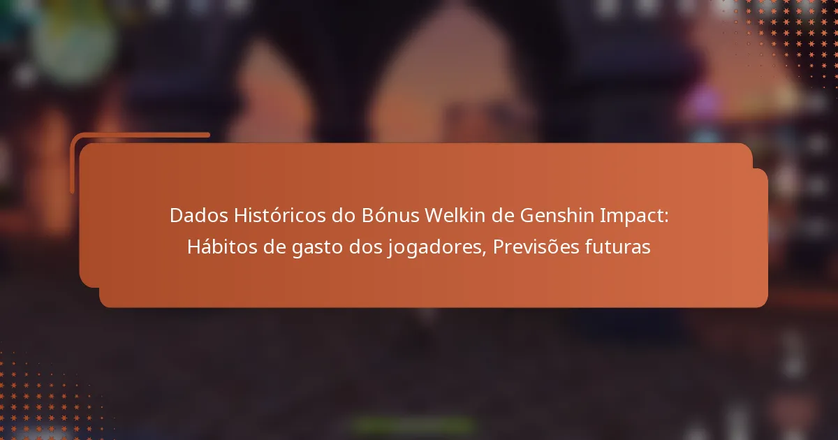 Dados Históricos do Bónus Welkin de Genshin Impact: Hábitos de gasto dos jogadores, Previsões futuras